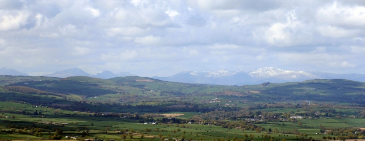 Views from Moel Famau to Snowdon